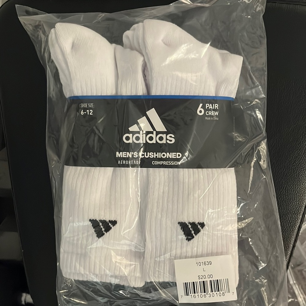 Men’s Adidas Crew Socks NWT